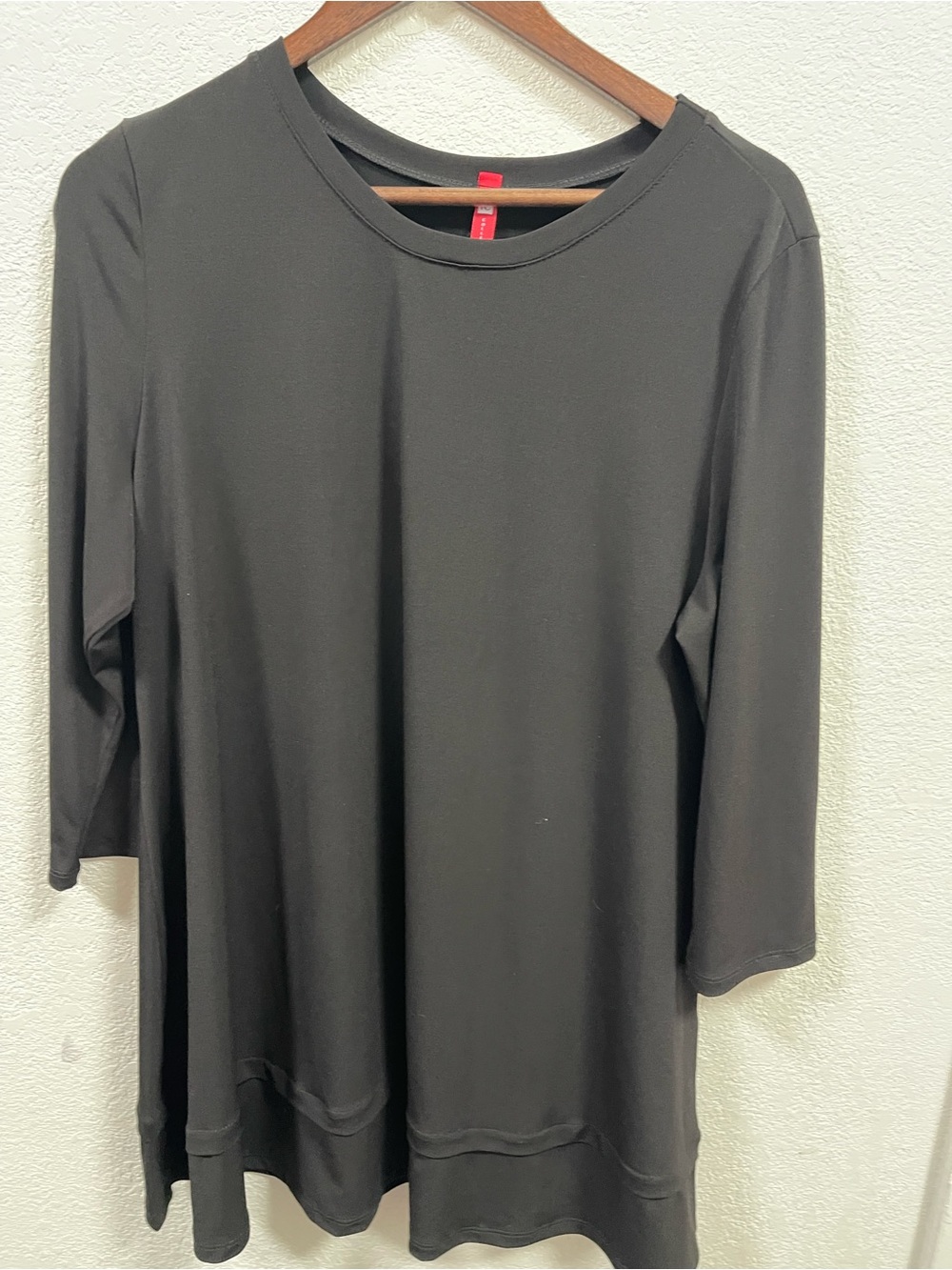 Women's Black 3/4 Sleeve Tunic - Classic Everyday Top Sz xl like new